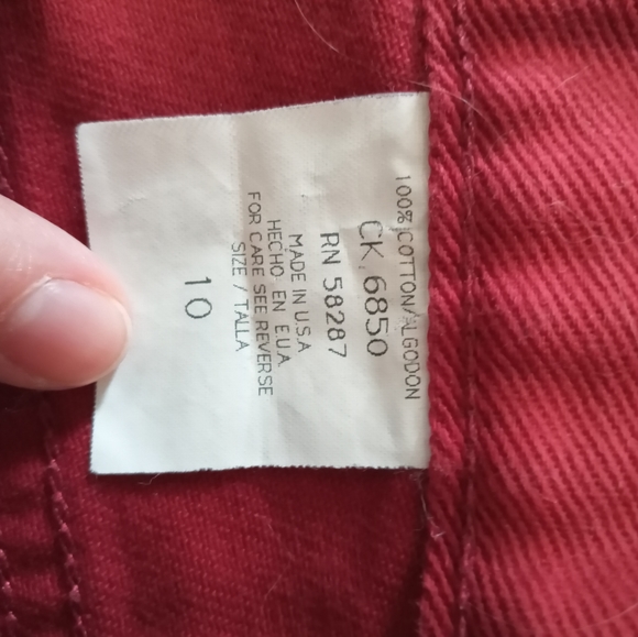 Red Faded Glory Jean Shorts Sz 10 - Picture 3 of 5